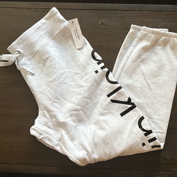 NEW Calvin Klein gray jogger sweatpants - Picture 1 of 6